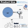 thumbnail image 2 of CNKOO Vintage Bike Mirror Metal bicycle mirror for handlebars Rearview Mirror Cruiser Bike Mirror Electric Bike mirror Side Mirror Galvanized Steel Frame for The Retro Bike Parts, 2 of 6