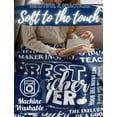 thumbnail image 3 of LHSHID Teacher Appreciation Gifts for Women Men Flannel Blanket Throws with Message for All Teachers Birthday Christmas Retirement Gift, 3 of 4
