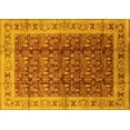 thumbnail image 1 of Ahgly Company Machine Washable Indoor Rectangle Oriental Yellow Traditional Area Rugs, 3' x 5', 1 of 4