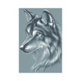 thumbnail image 2 of MKHERT Wolf Head Garden Flag Banner Decorative Flag for Wedding Party Yard Home Outdoor Decor 28x40 inch, 2 of 3