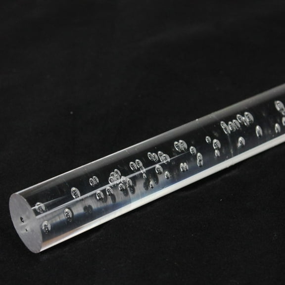Acrylic Lucite Rod Dowel - 5/8"(16mm) x 11.8125" (300mm) - One Rod (Bubble)