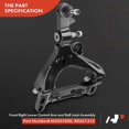 thumbnail image 4 of A-Premium Front Right Lower Control Arm, with Ball Joint & Bushing, Compatible with Chevrolet Trailblazer 2008-2009, GMC Envoy 2008-2009, Isuzu Ascender 2008, Saab 9-7x 2008-2009, Replace # K621315, 4 of 9