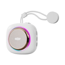 Lzobxe Bluetooth Speaker Bluetooth 5.3 Wireless Audio Mini Camera Design LED Ambient Light Suction Cup Adsorption Surround Sound Quality Bluetooth Audio