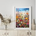 thumbnail image 4 of 5D Diamond Painting Kit for Adults, Full Drill Round Diamond Art, Vibrant Wildflower Field with Butterflies, DIY Colorful Floral Craft for Home Wall Decor, 12x16 Inches, 4 of 7