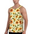 thumbnail image 2 of Haiem Sunflowers And Butterflies Men Workout Tank Top Gym Bodybuilding Sleeveless Muscle T Shirts Athletic Tank Breathable Workout Shirt-, 2 of 9