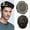 #1B OFF BLACK, variant on Lyrical Hair Toupee for Men Lace Front Mens Toupee Hair Piece Human Hair Replacement Systems French French Lace with Poly Hairpieces for Man Bleached Knots Toupee Hair for Men