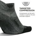 thumbnail image 2 of Feetures Elite Ultra Light Cushion Ankle Socks - Sport Sock with Targeted Compression - Grey, S (1 Pair), 2 of 6