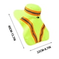thumbnail image 3 of High Visibility Reflective Work Safety Sun Hat with Neck Flap, Wide Brim UV Protection Hat With Top Vents, Breathable Cooling Mesh for Summer Heat, 3 of 6