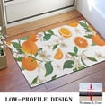 thumbnail image 3 of Orange Fruits Flowers White Pattern Door Rugs,Washable Non Slip Door Mats Indoor,Decorative Door Mats,Entry Mat Indoor for Entrance,Bedroom,Kitchen,Bathroom,16"x24", 3 of 6