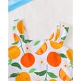 thumbnail image 6 of Kucnuzki 4T Toddler Girls Swimsuit Set 5T Girl Summer Bathing Suit Drawstring Top Bottoms 2pcs Bikini Set Beach Breathable Tankini Set Swimwear Orange, 6 of 10