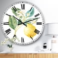 thumbnail image 2 of DesignArt Floursack Lemon I Large Wall Clock, 2 of 2