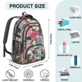 thumbnail image 5 of Pioneer Flower Backpack for School,Cute School Bag,Schoolbag with Adjustable Shoulder Straps & Padded Back,16.9 Inch, 5 of 5
