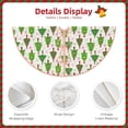 thumbnail image 3 of Xecao Christmas Trees Pattern Christmas Tree Skirt Holiday Part Decorations for Christmas Tree, Farmhouse Christmas Decor Xmas Holiday Home Party Decorations-30", 3 of 6