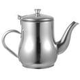 thumbnail image 3 of EeaseCA 1Pc Stainless Steel Oil Container Oil Strainer Pot Oil Dispenser (Silver), 3 of 7