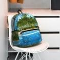 thumbnail image 5 of Vsdgher Island And Coral Reef Unisex Large Capacity Bookbag, Schoolbag, Casual Daypack for High School, College, Teens, Travel, Work, 5 of 6