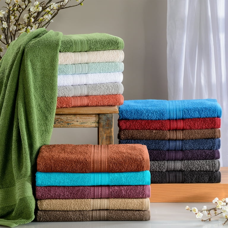 Superior Eco-Friendly Ringspun Cotton 12-pc. Towel Set Turquoise 12 Piece Set