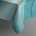 thumbnail image 3 of Blue and Gold Marble Shimmer Waves Pattern Rectangle Tablecloth 60"x84",Waterproof Polyester Rectangle Table Cloth, Wipeable Spillproof Polyester Tablecloth for Dining, Camping, Indoor and Outdoor, 3 of 5