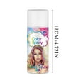 thumbnail image 3 of Temporary Hair Color Spray Hair Dye Spray Hair Color Wax Hair Styling Spray One Day Instant Fast-Drying Washable Party Diy Cosplay Hair Accessories-Non-Damaging Formula 100Ml Light Purple, 3 of 5