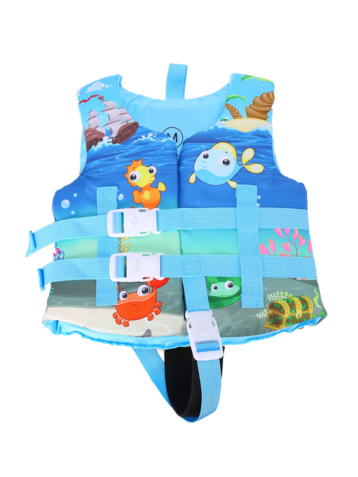 Jyyybf Kids Swimming Life Vest Cartoon Animals Print Flotage Life Jacket with Lockable Buckles for Girls Boys Pink Unicorn 4-8 Years