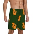 thumbnail image 2 of Balery Bold Squirrel Silhouettes Pantalones cortos de pijama de punto de algodón para hombre con cinturilla y bolsillos-3X-Large, 2 of 6