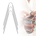 thumbnail image 3 of Juego de agujas de tejer con Cable Circular 3x, proyectos de bricolaje para el hogar con artesanías de doble punta, agujas de punto flexibles para 35 mm Agujas de tejer circulares, 3 of 8