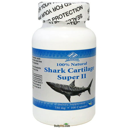 NuHealth Shark Cartilage, 750mg 100 Capsules (Best Shark Cartilage Supplement)
