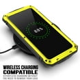 thumbnail image 4 of Samsung Galaxy S21 2021 Metal Case with Screen Protector, Dteck Outdoor Sports Military Heavy Duty Shockproof Sturdy Full Cover Hybrid Aluminum Metal Hard Case with Kickstand, Yellow, 4 of 7