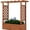Brown/ 43.3 x 17.32 x 44.68 inch, variant on Riedhoff Wooden Raised Garden Bed with Trellis, Hanging Roof & Side Trellis, 77.16*17.32*71.65"