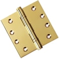 thumbnail image 1 of Embassy 4” x 4” Ball Bearing Door Hinge Heavy Duty Hinges Polished Brass with Flat Tips, 1 of 9