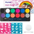 Maydear Face Painting Kit for Kids with 12 Colors Safe and NonToxic