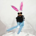 thumbnail image 2 of DecoracióN de Pascua con DecoracióN de Pascua Gafas de Sol Traje ResurreccióN Bigote Divertido con Orejas de Conejo Adorno Colgante A, 2 of 5