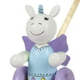 thumbnail image 5 of Orange Tree Toys: Push Along: Unicorn - Wooden Toy, Colorful Wheeled Character w/ Handle, Push & Pull, Encourage First Steps, Toddler & Kids, Ages 1+, 5 of 5