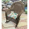 thumbnail image 3 of Jordan Manufacturing 19" x 19" Via Garden Multicolor Tropical Square Tufted Contoured Outdoor Wicker Seat Cushion (2 Pack), 3 of 13