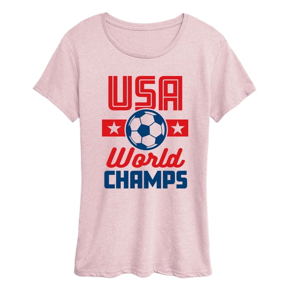 Instant Message - American Soccer World Champs Short Sleeve Graphic T-Shirt