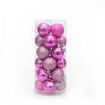 thumbnail image 1 of Fiudx Juego de 24 Bolas Navideñas de Pvc Galvanizado, Brillantes, para Decorar El Árbol de Navidad, Ideal para Las Fiestas, de Plástico Resistente, Tamaño de 4 Cm, Fácil de Colgar., 1 of 3