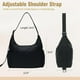 thumbnail image 3 of Bolso bandolera Hobo Dulcet Project de nailon negro para mujer, 3 of 6