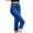Blue, variant on Women's Pants Casual Waist Elastic Capris Jeans Leggings High Leggings Imitation Trousers