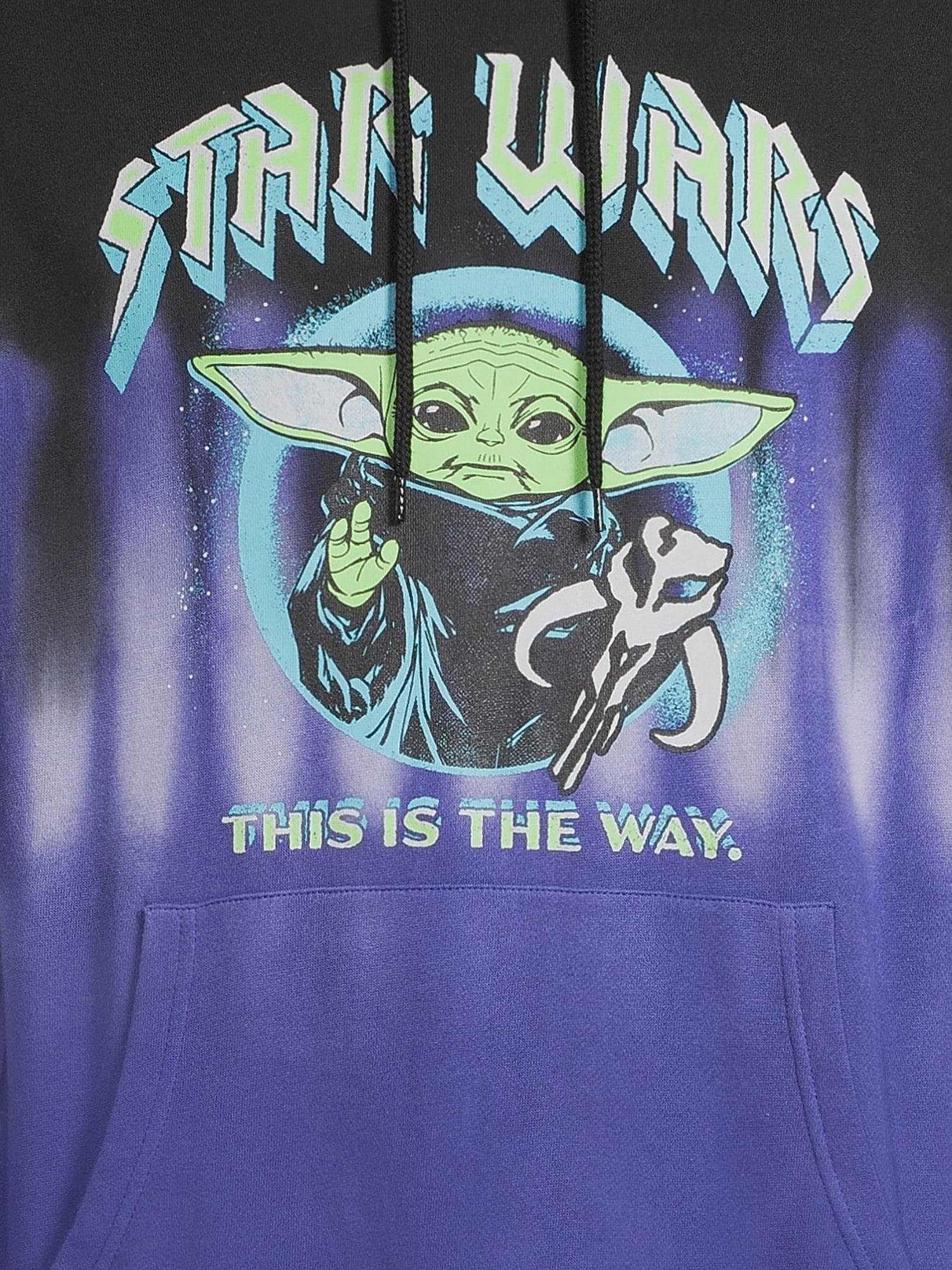 Star Wars Men's Washed Child Light It Up Graphic Pullover Hoodie with Long  Sleeves, Sizes S-3X