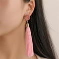 thumbnail image 3 of BNNG Colorful Tassel Earrings For Women Long Dangle Drop Statement Earrings Fashion Jewelry For Birthday Christmas Valentines Day Gift Female Halloween Playful Ear Danglers, 3 of 5