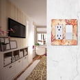 thumbnail image 5 of Yayeee Rocker Switch Wall Plate 2-Gang 4.7"x4.6" Home Decorative Outlet Cover, Red Starfish, 5 of 6