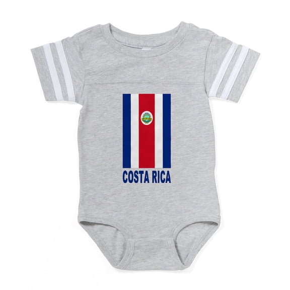 CafePress - Costa Rica_S - Cute Infant Baby Football Bodysuit