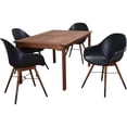 thumbnail image 6 of Amazonia Eucalyptus Dining Set with 4 Chamonix Chairs, Black, 6 of 7