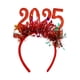 thumbnail image 2 of Adornos navideños, adornos navideños, decoración digital navideña 2025, diadema para Nochevieja, adorable accesorio con lentejuelas para fiestas festivas, celebraciones, tocados festivos., 2 of 6