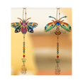 thumbnail image 5 of Paquete de 2 adornos para ventanas con pintura de diamantes, candelabro de cristal, colgante de carillón de viento para el hogar y el jardín, 5 of 5