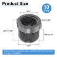 thumbnail image 2 of 10 Piezas Reductor Bushing G3/4" Rosca Macho a G1/2" Rosca Hembra, Gris, 2 of 7