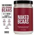 thumbnail image 3 of Naked BCAAs Amino Acids Powder, Only 1 Ingredient, Pure 2:1:1 Formula, Vegan Unflavored Branched Chain Amino Acids, Instantized All Natural BCAA Supplement - 500 Grams, 100 Servings, 3 of 3