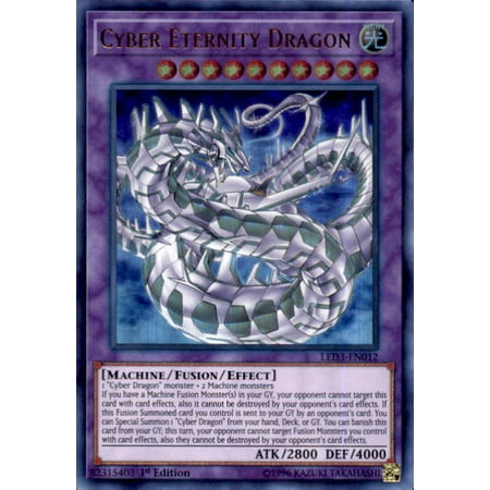 - YuGiOh White Dragon Abyss Cyber Eternity Dragon LED3-EN012
