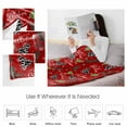 thumbnail image 4 of Western Christmas Throw Flannel Blanket 40x50In Cowboy Boots Xmas Tree Snowflake Red Super Soft Cozy Bed Blanket, Lightweight Plush Fuzzy Bed Throw for Bedroom Sofa Couch Living Room, 4 of 4