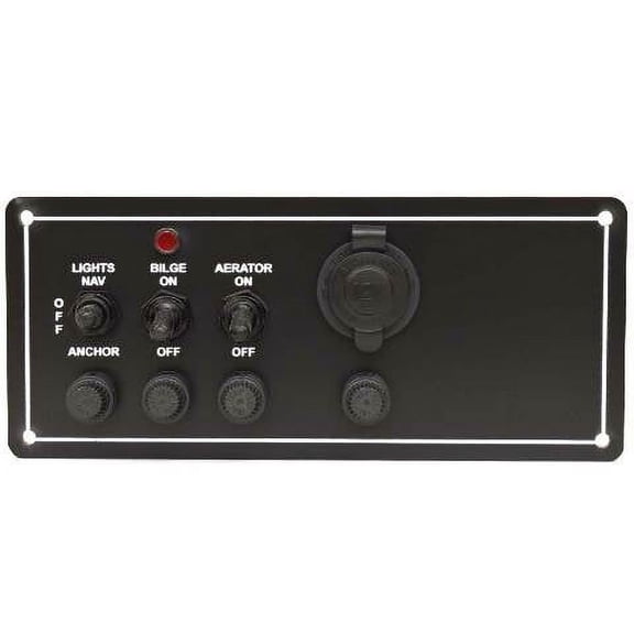 Crestliner Boat Toggle Switch Panel 2314315 | Lights Bilge Aerator