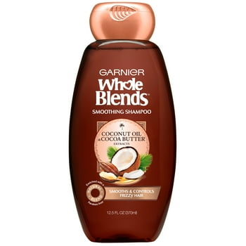 Garnier Whole Blends Smoothing Shampoo, Coconut Oil and Cocoa Butter, 12.5 fl oz